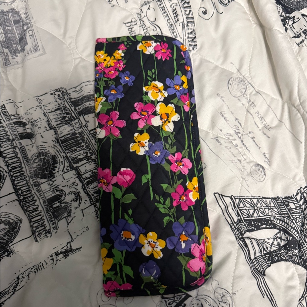 Floral Black curling iron holder